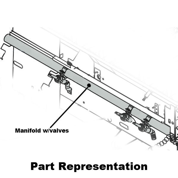 E790 Manifold with Valves & Fittings, Built-In Grills