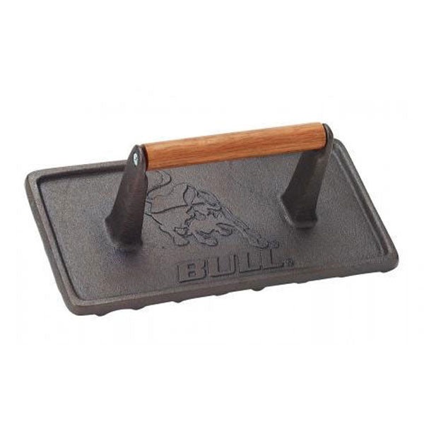 Bull Cast Iron Rectangular Grill Press