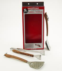 Bull Vineyard Rosewood 3PC BBQ Tool Set