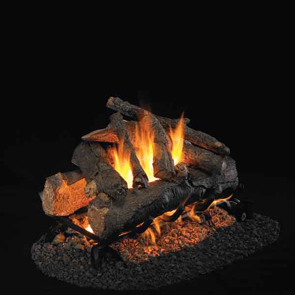 Real Fyre American Oak See-Thru Series Log Set (Logs Only - Burner Not Included)