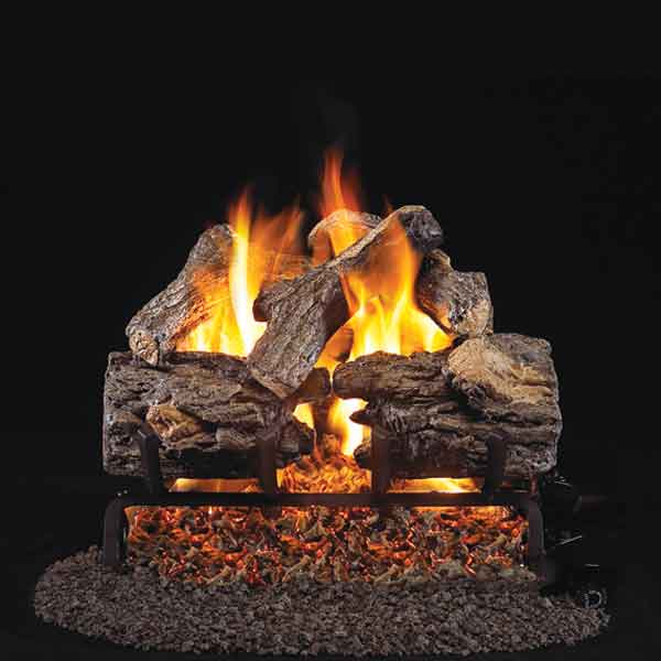 Real Fyre Burnt Rustic Oak Log Set (Logs Only)