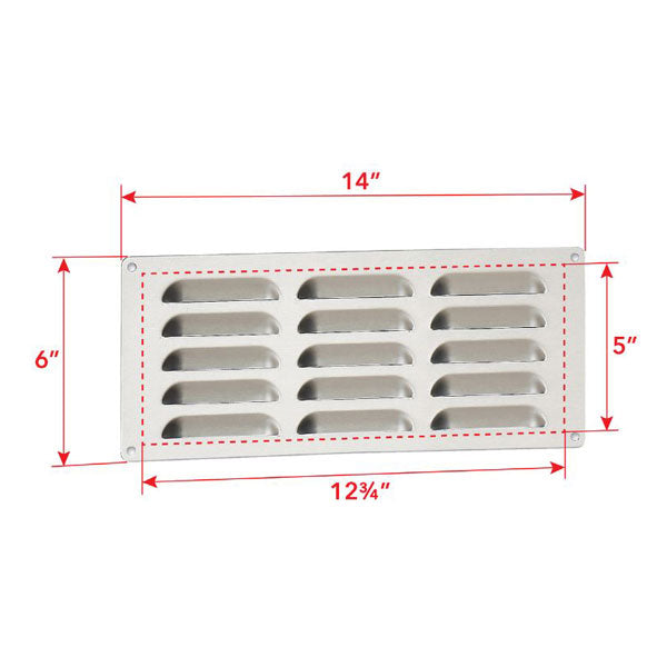 Fire Magic Grill Island Louvered Vent Panel