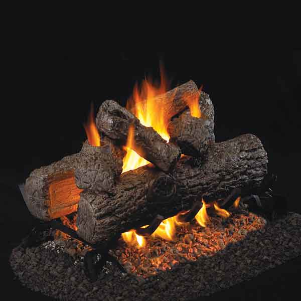 Real Fyre Golden Oak See-Thru Series Log Set (Logs Only - Burner Not Included)