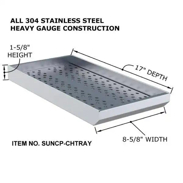  Sunstone 3-in-1 Smoking, Charcoal & Wood Burning Tray – SUNCP-CHTRAY