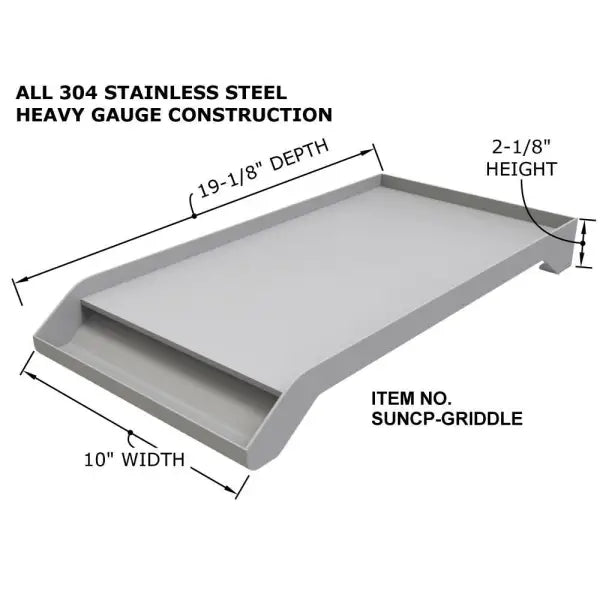  Sunstone Solid Steel Powder Coated Griddle – SUNCP-GRIDDLE