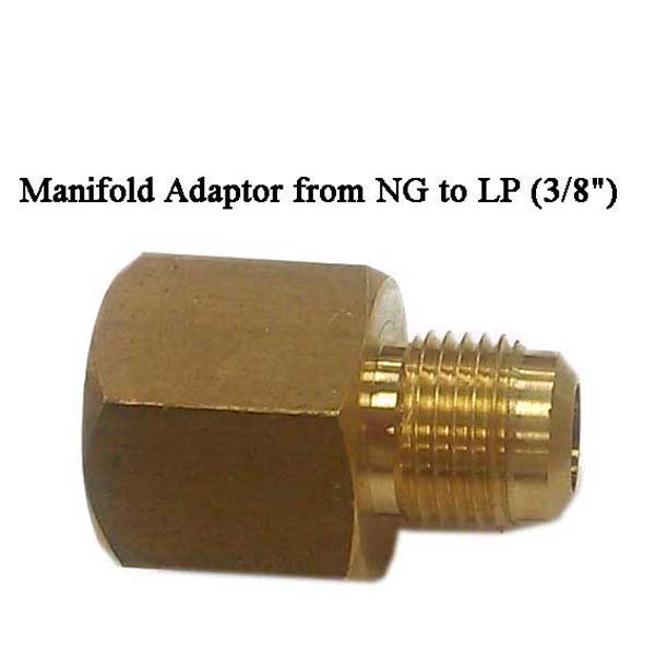 SunStone 3/8" NG to LP Manifold Adaptor - P-MAdaptor-LP